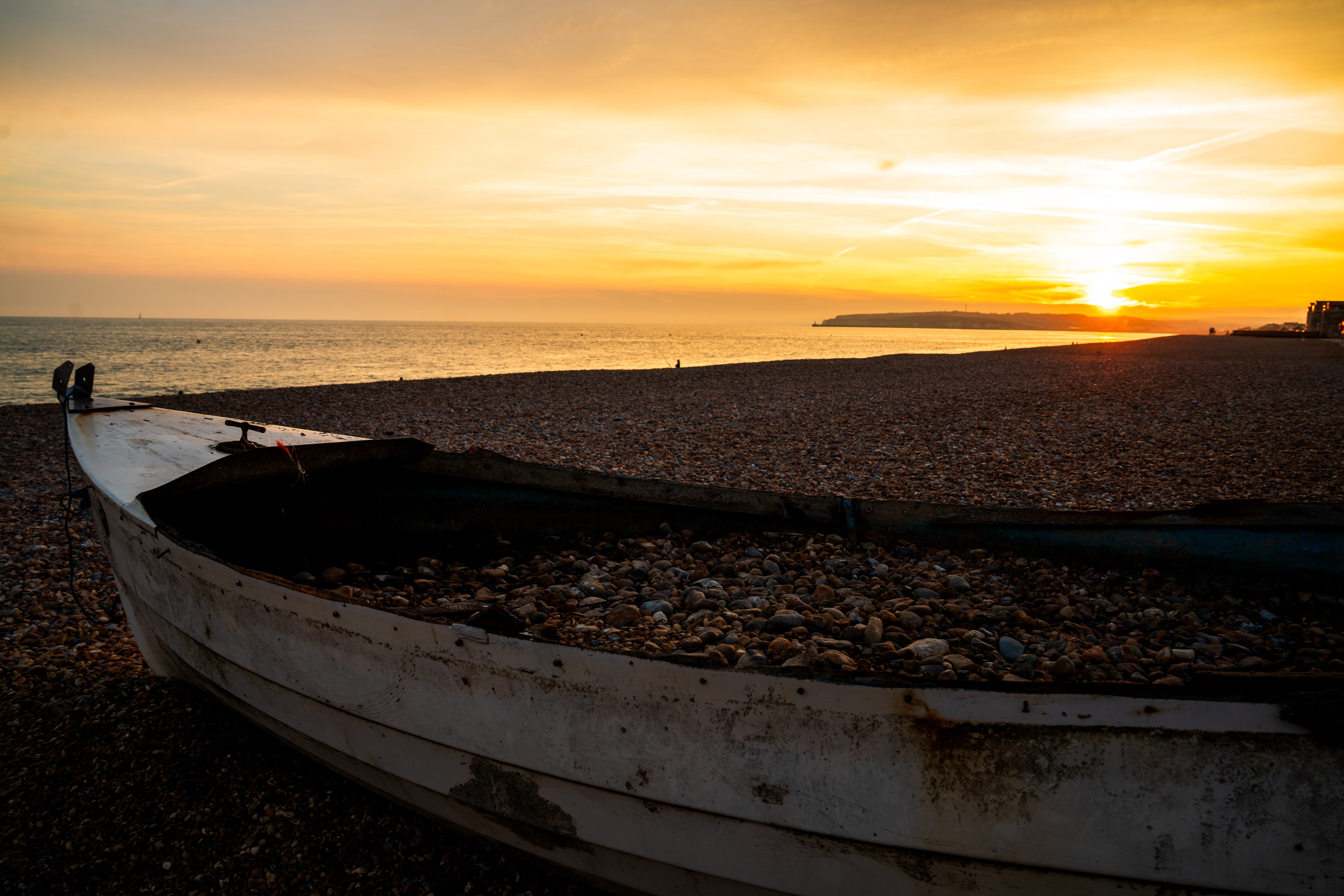 Seaford Beach, East Sussex, Sunset